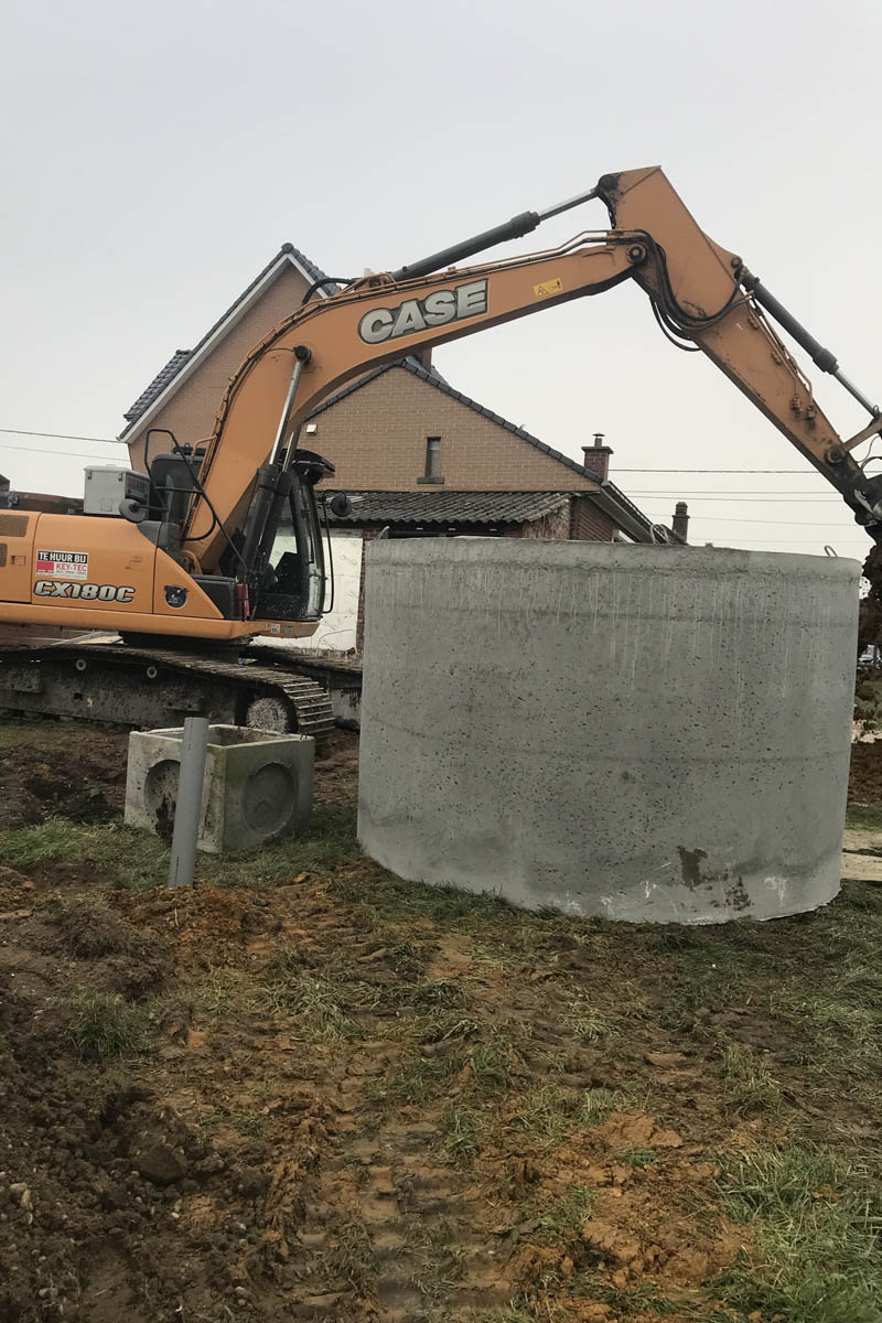 Regenwaterput te Maarkedal Oost-Vlaanderen